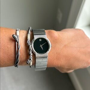 Movado ladies concerto watch, stainless case